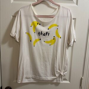 Kate Spade Brooke Street That’s Bananas tshirt